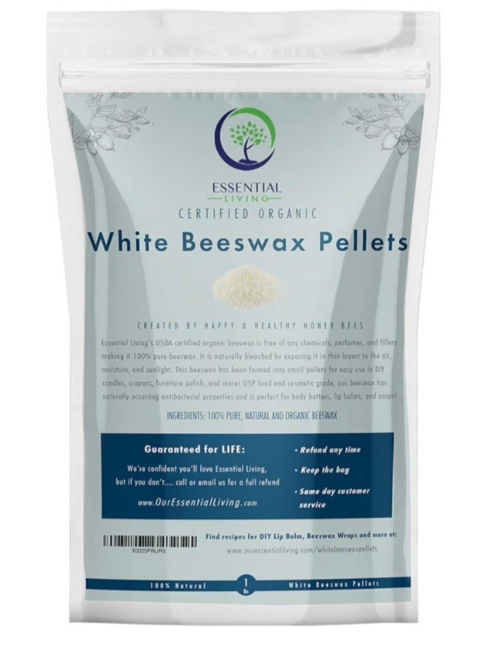 NEW White Beeswax Pellets